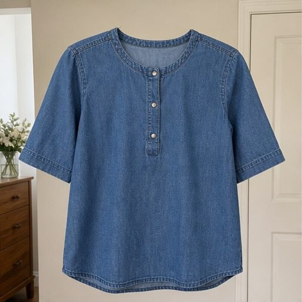 Charcoal Wrap Blouse